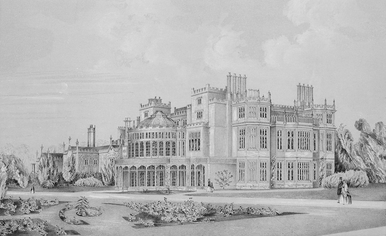 Brampton Park nära Huntingdon, 1852 av English School