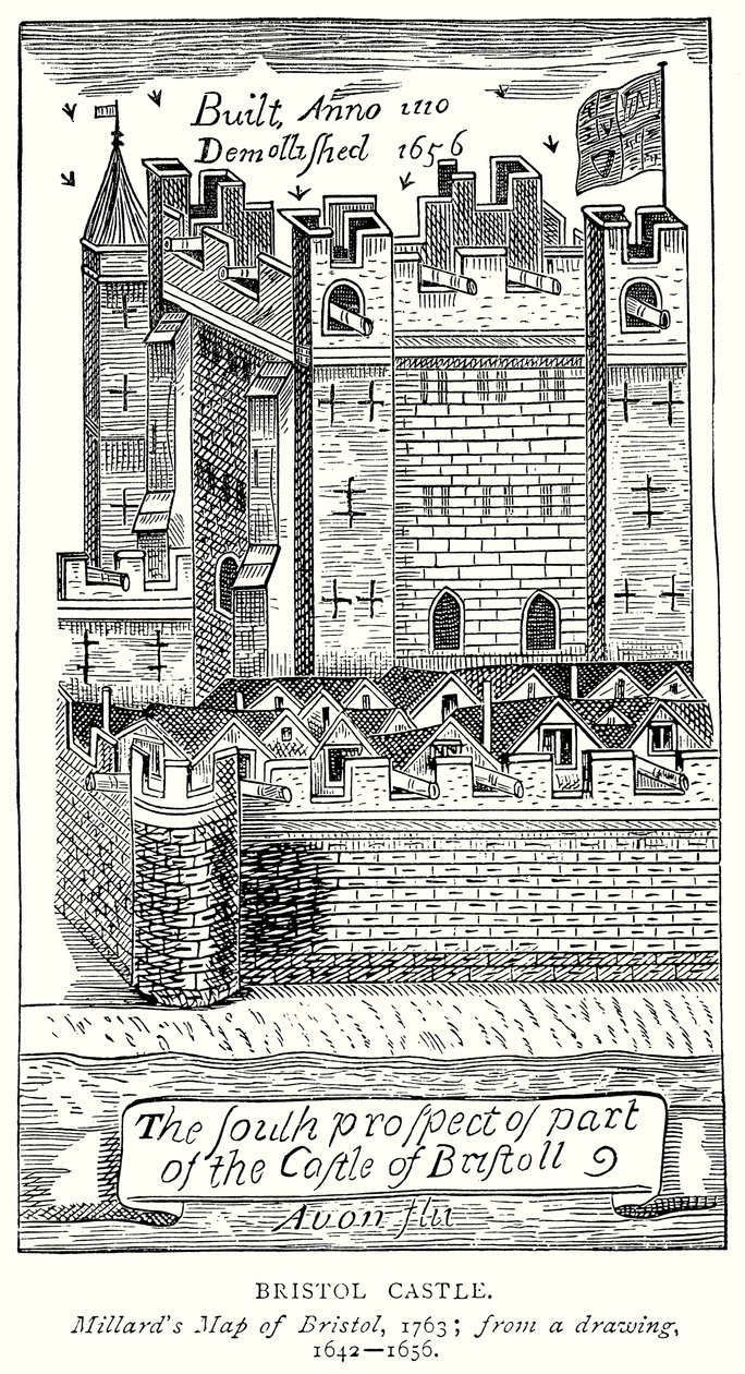Bristol Castle (gravyr) av English School
