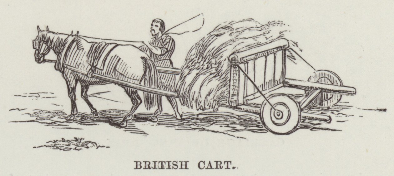 Brittisk vagn (gravyr) av English School