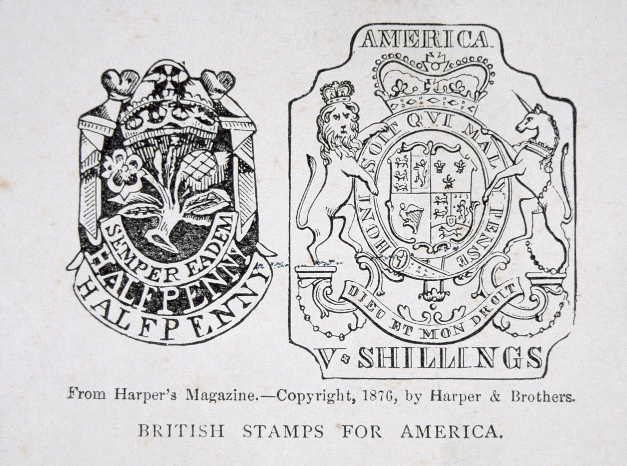 Brittiska frimärken för Amerika av English School