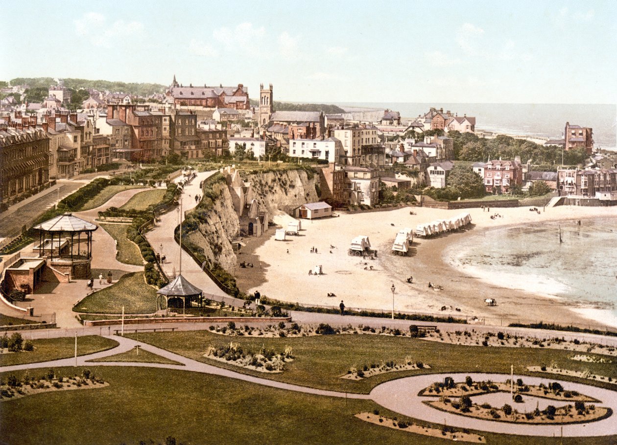 Broadstairs (handfärgat foto) av English School