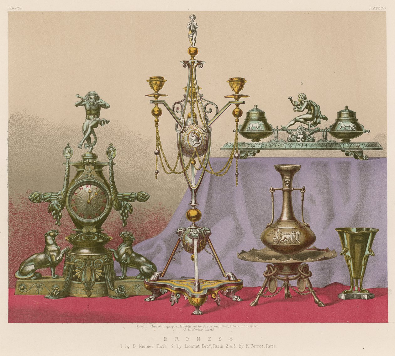 Bronser (chromolitho) av English School