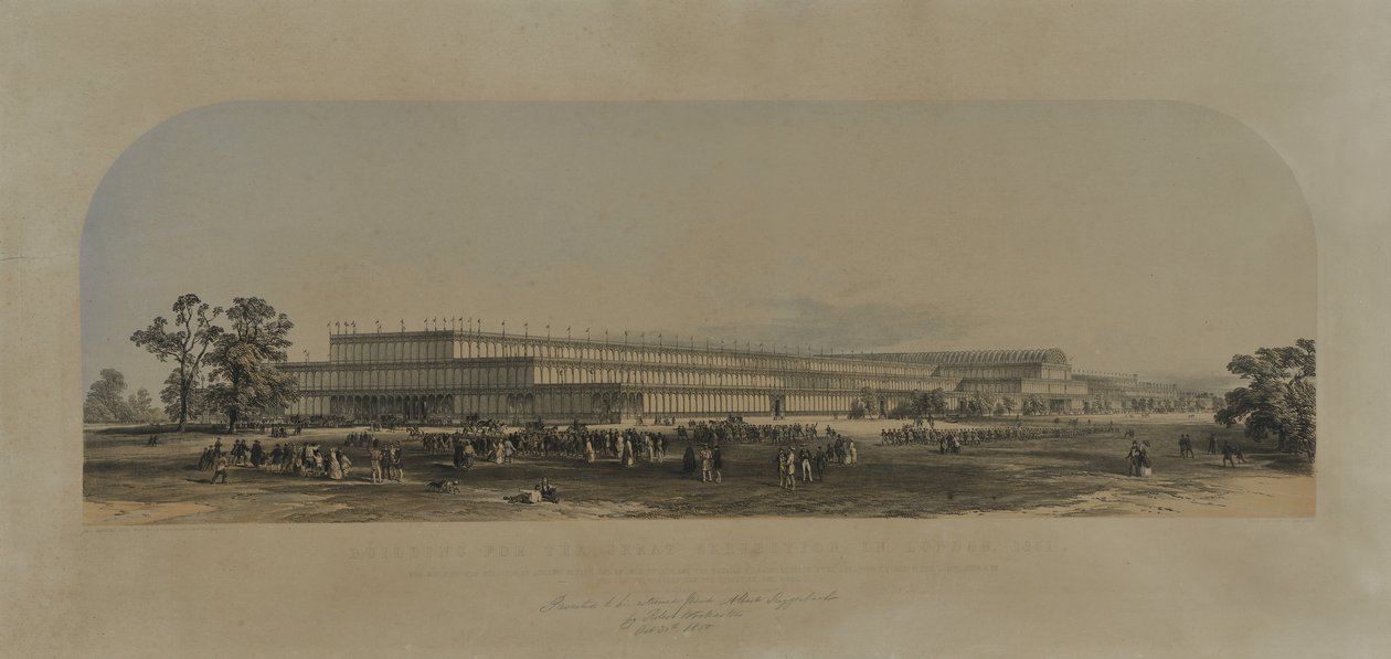 Byggnad för den stora utställningen i London, 1851 av English School