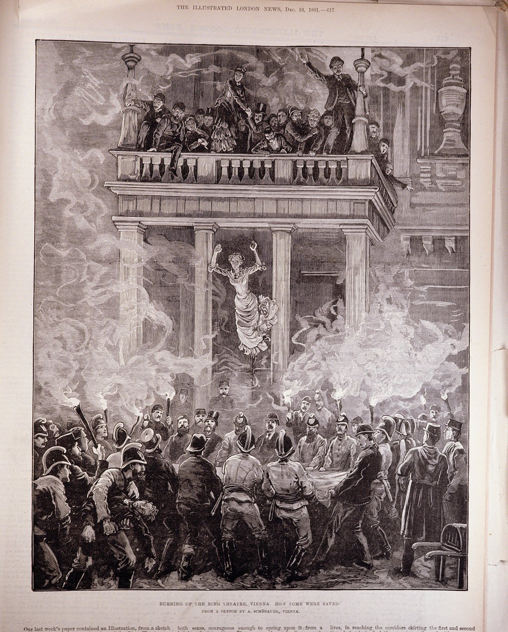Burning of the Ring Theatre, Wien: How Some were Saved, från 