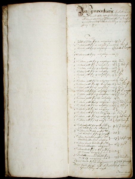Bursars långa bok, från 1655 (penna och bläck på papper) av English School