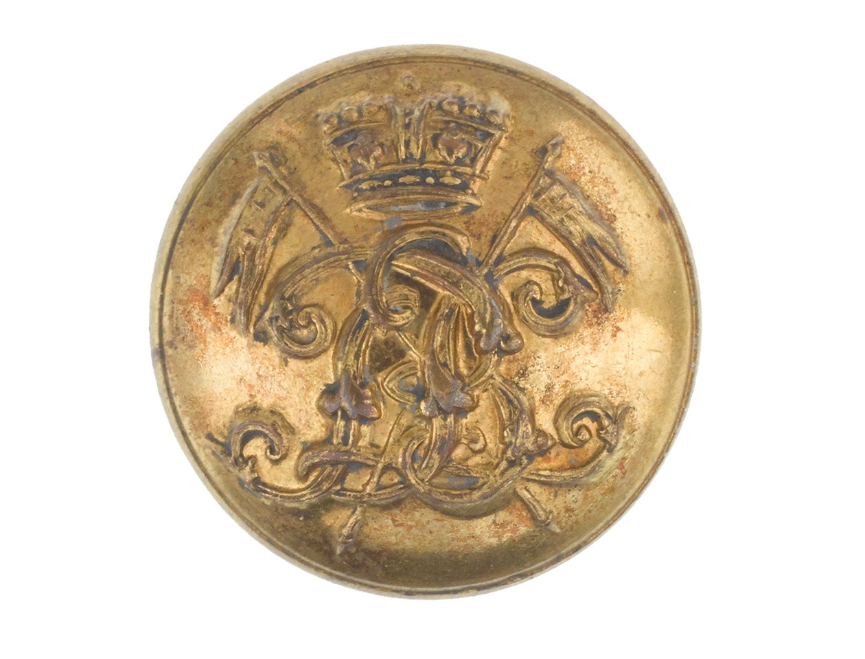 Button, 9:e regementet av Bengal Lancers, före 1901 av English School