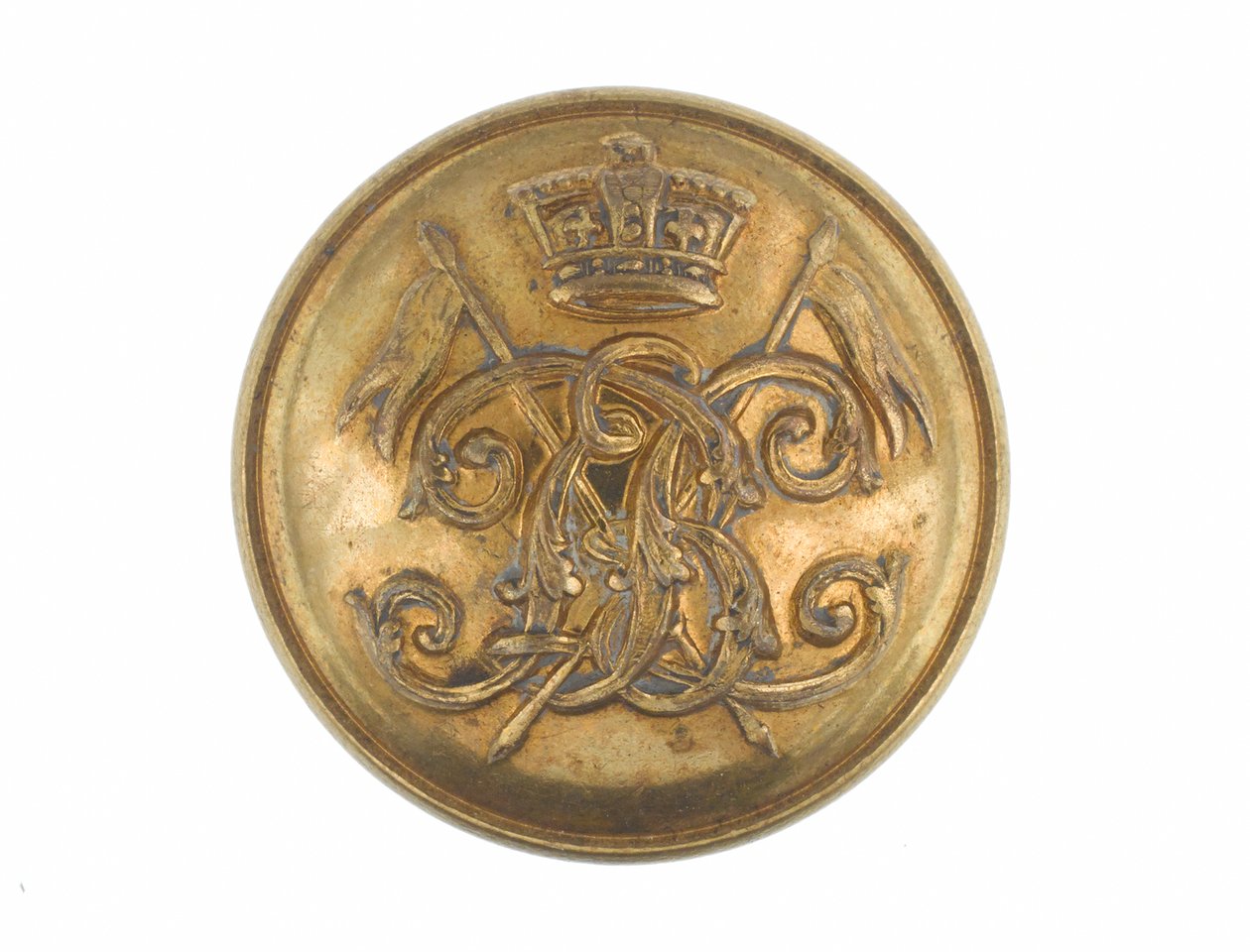Button, 9:e regementet av Bengal Lancers, före 1901 av English School