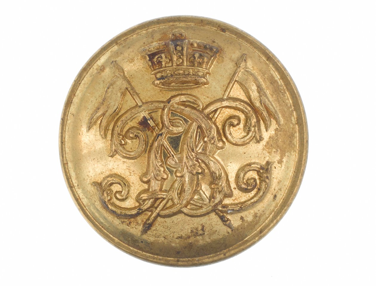 Button, 9:e regementet av Bengal Lancers, före 1901 av English School