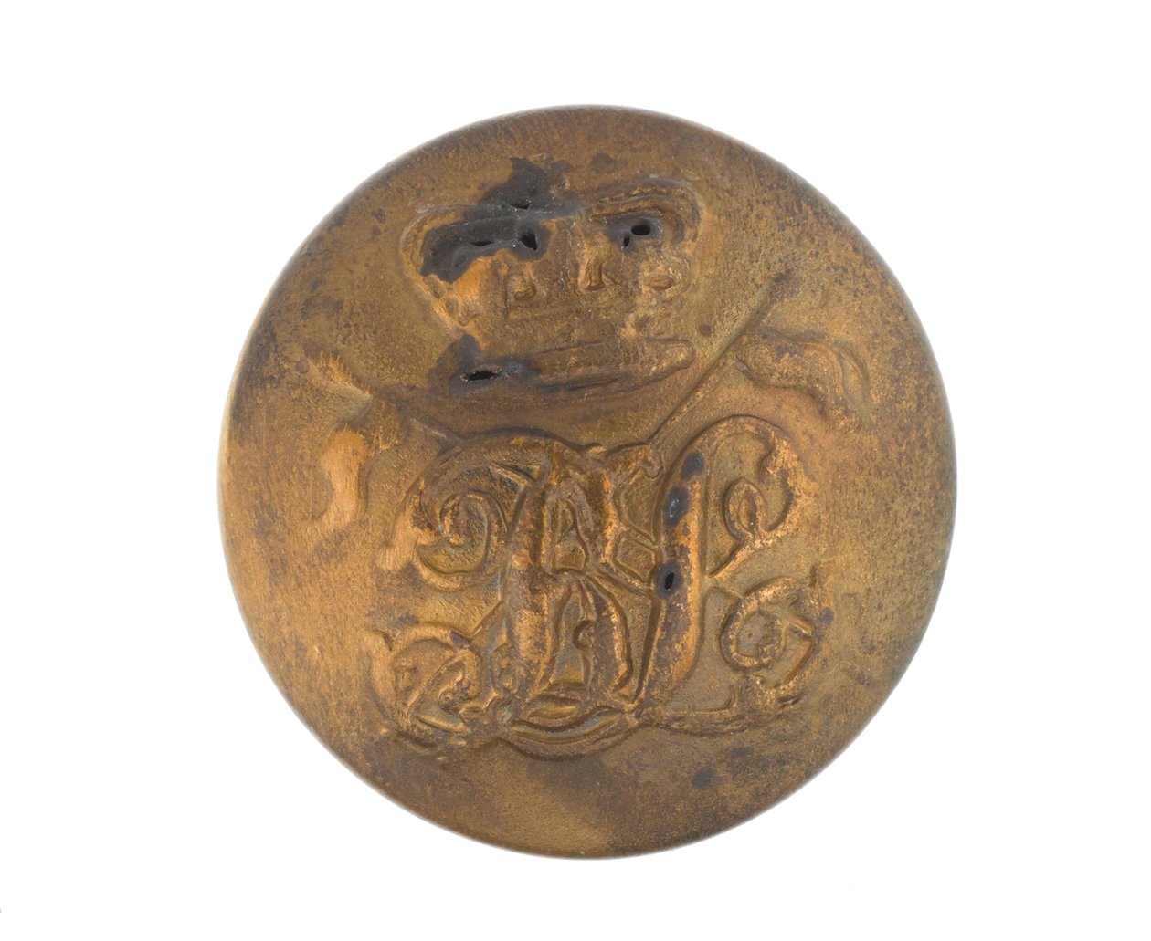 Button, 9:e regementet av Bengal Lancers, före 1901 av English School