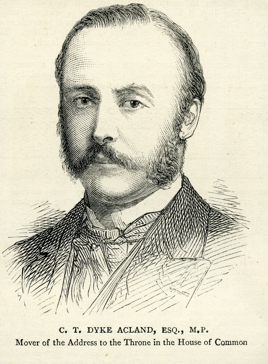C. T. Dyke Acland Illustration från The Graphic 17 februari 1883 av English School