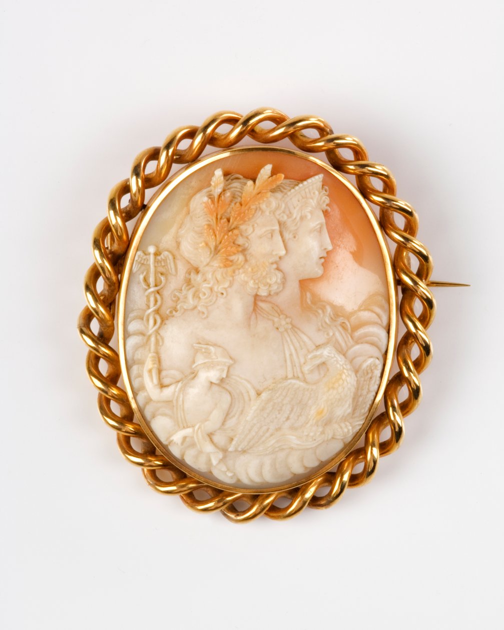 Cameo brosch, 1890-tal (agat) av English School
