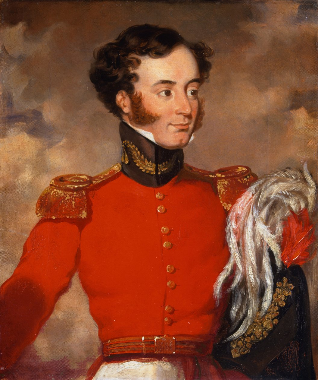 Kapten Bulstrode Bygrave (1802-73) c.1838 av English School
