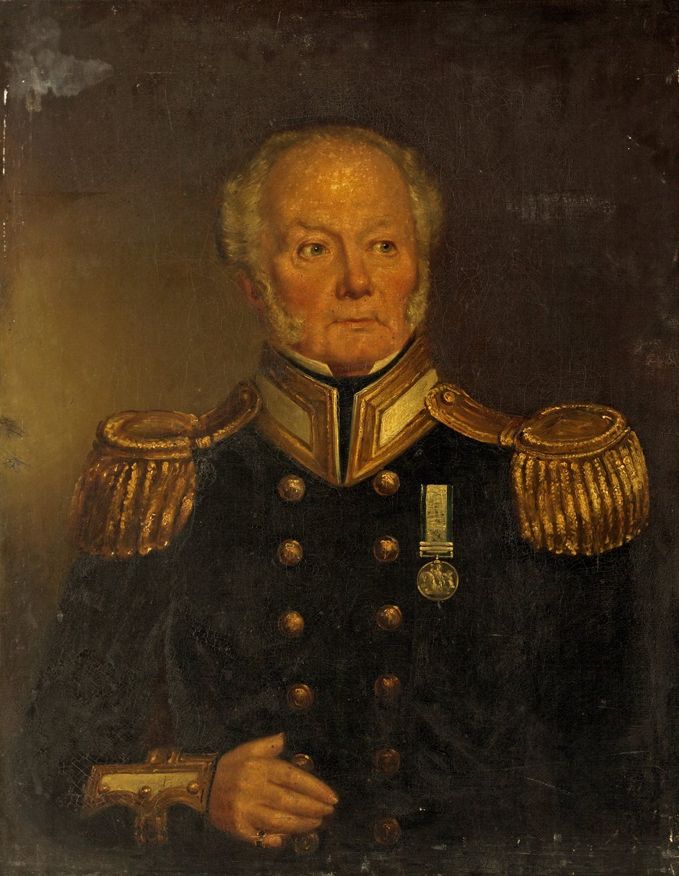 Kapten Patriark, Royal Navy, ca 1850 av English School