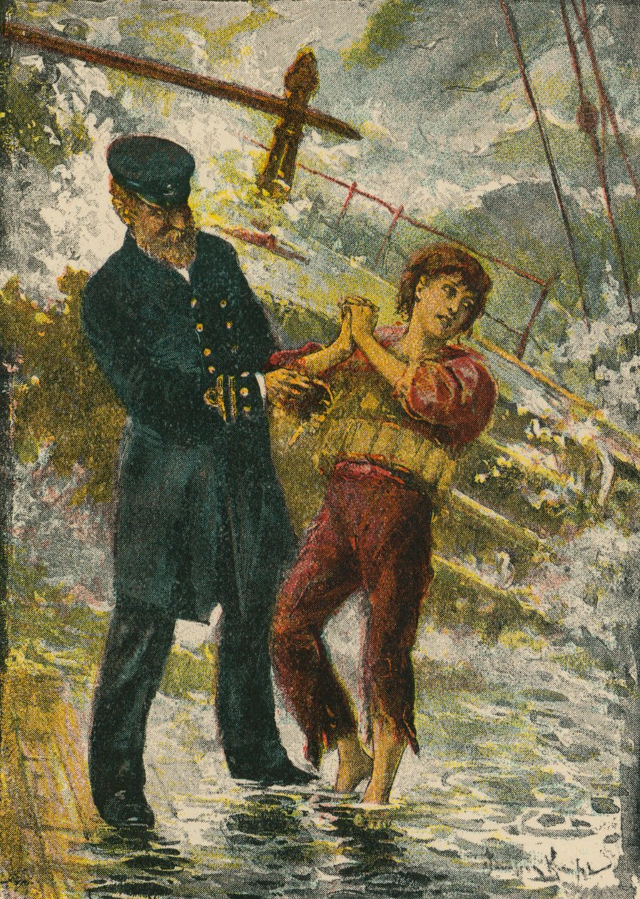 Kapten Strachan (färglitografi) av English School