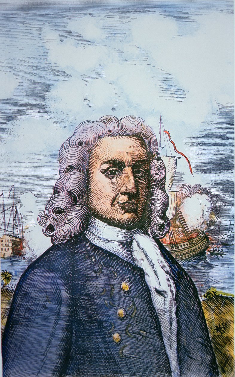 Kapten William Kidd (färg litho) av English School