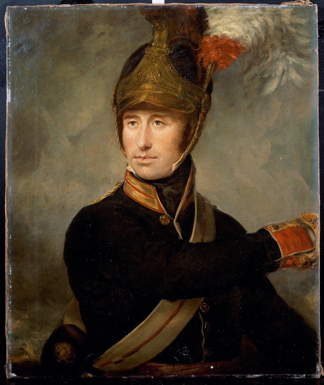 Kapten William Tyrwhitt Drake, Royal Horse Guards, ca 1815 av English School