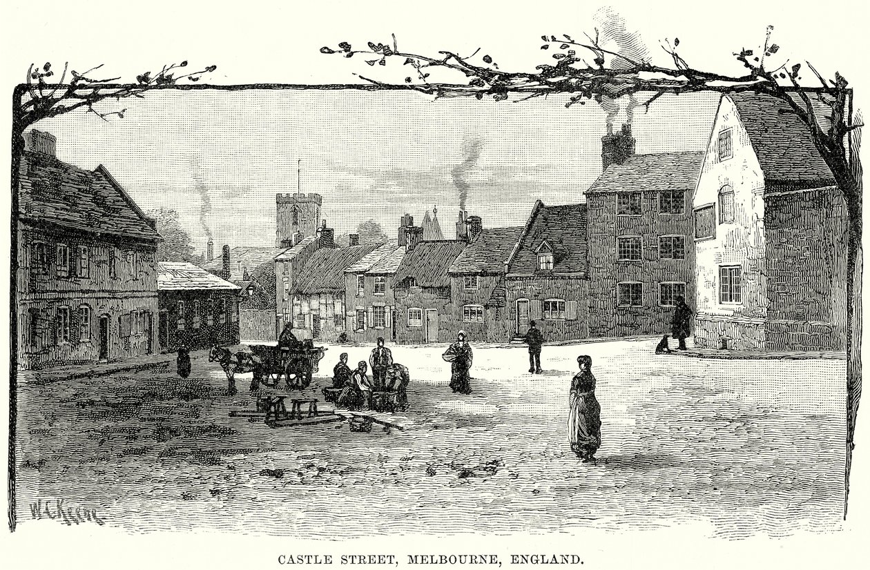 Castle Street, Melbourne, England (gravyr) av English School