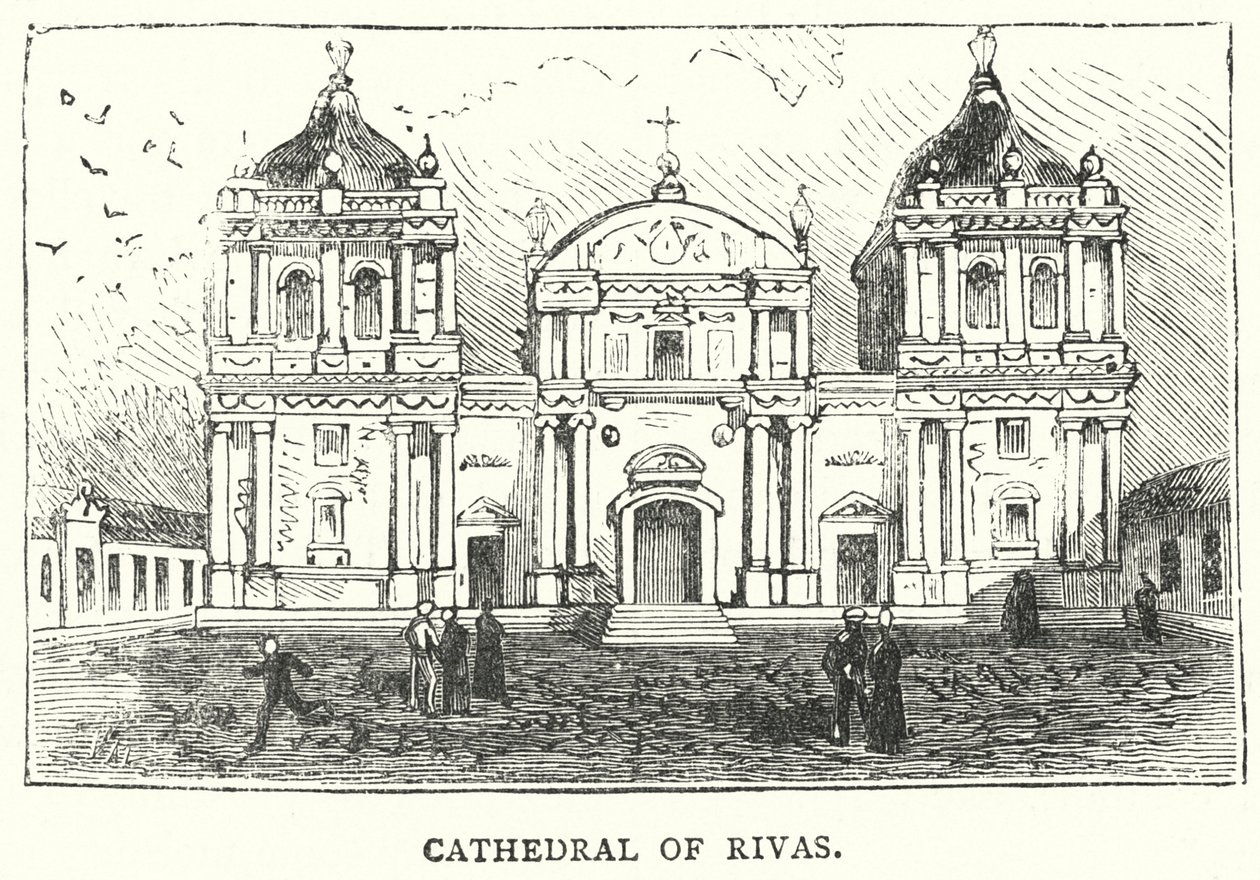 Katedralen i Rivas (gravyr) av English School