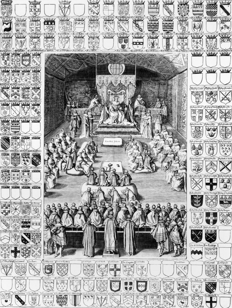 Karl I (1600-49) i överhuset av English School