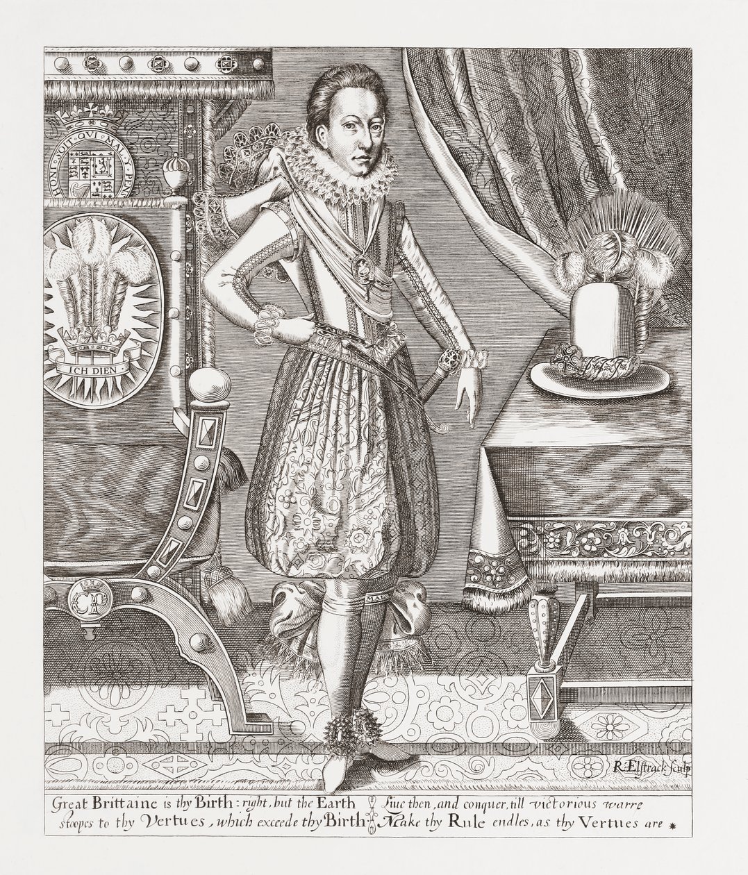 Charles I, kung av England, Skottland, Irland, från Woodburn