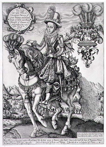 Charles I som prins av Wales till häst, från 