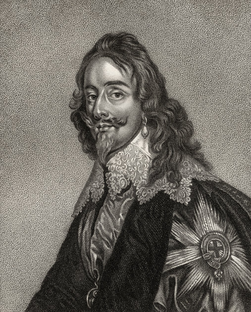 Charles I, graverad av Bocquet, från 