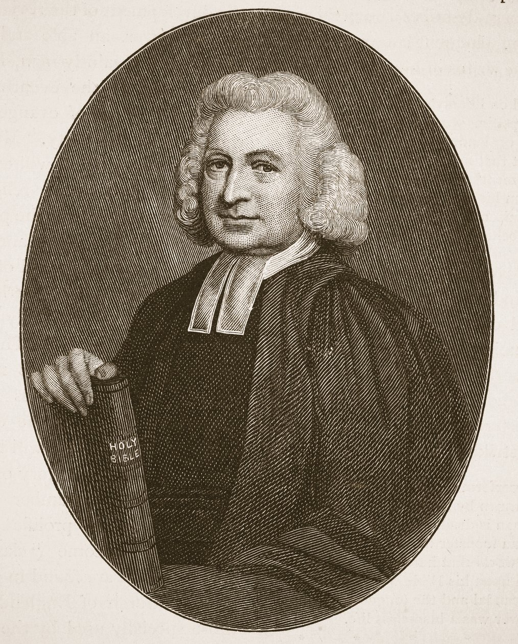 Charles Wesley, illustration från The Church of England: A History for the People av H.D.M. Spence-Jones, pub. ca 1910 (sepiafoto) av English School