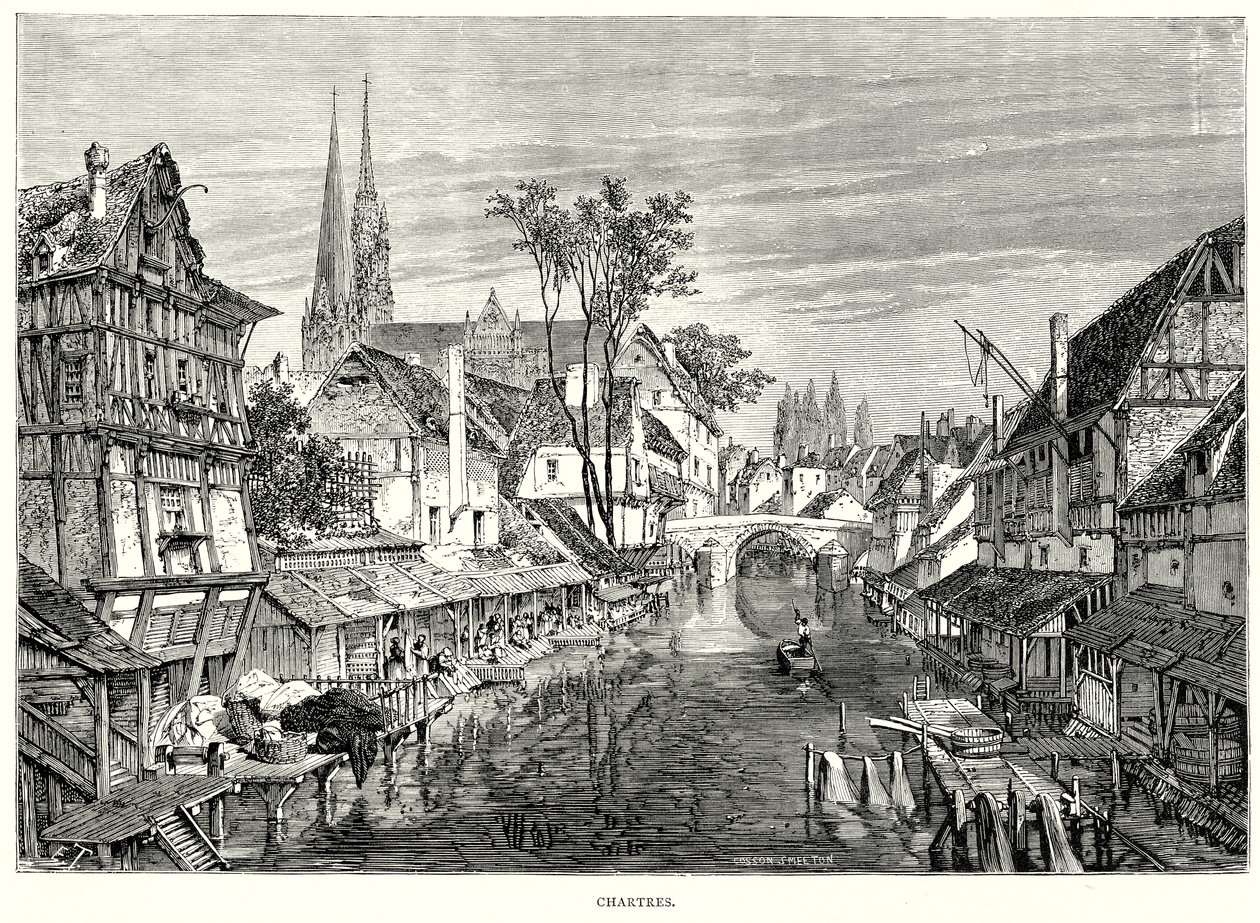 Chartres (gravyr) av English School