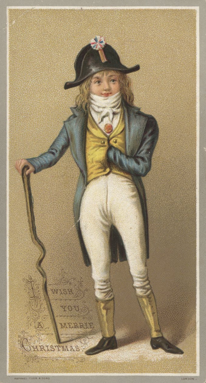 Julkort (chromolitho) av English School