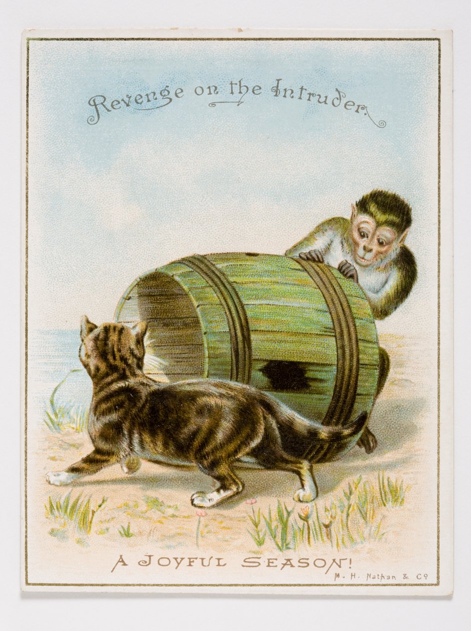 Julkort, ca 1885-95 (tryckt kort) av English School
