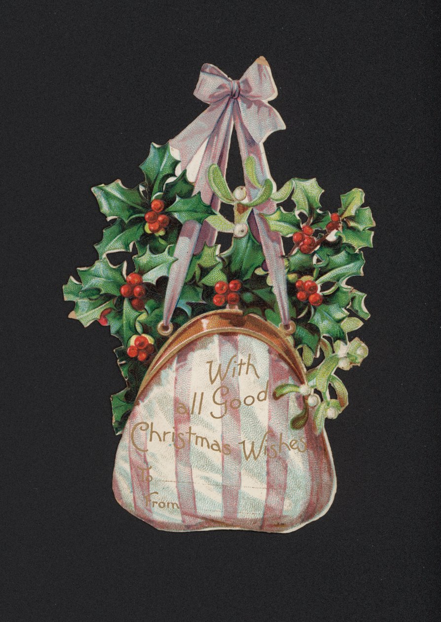 Julhälsningar (chromolitho) av English School