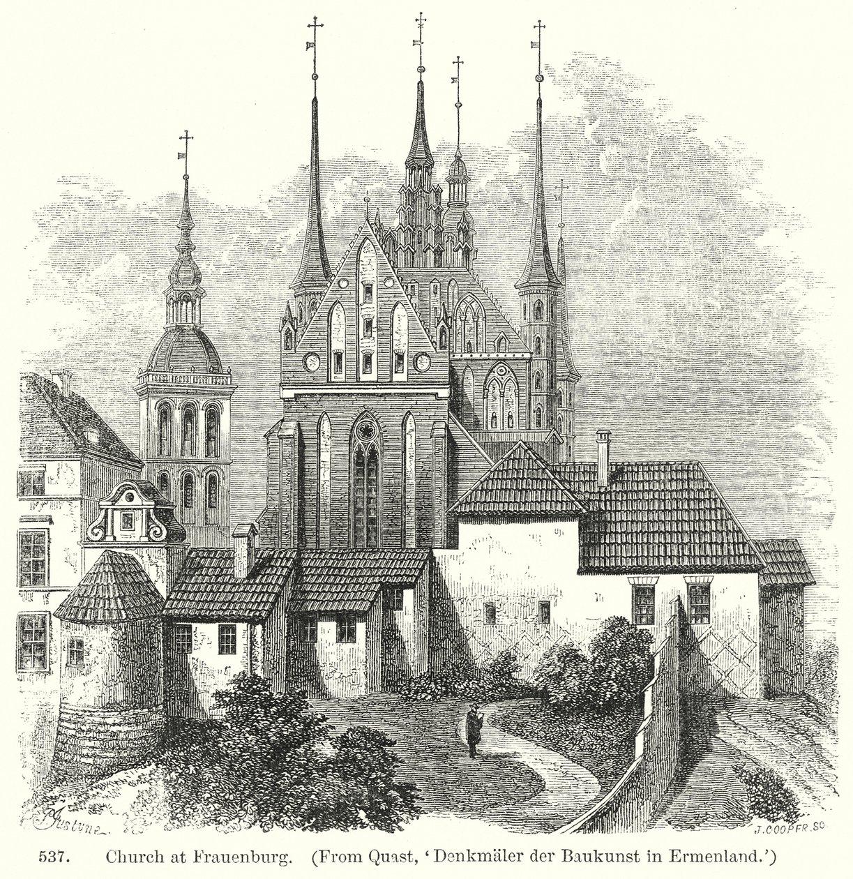 Kyrkan i Frauenburg (gravyr) av English School