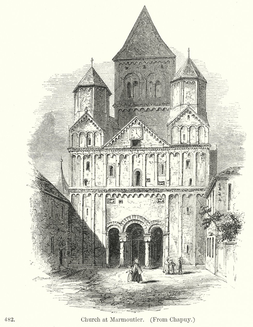 Kyrkan i Marmoutier (gravyr) av English School