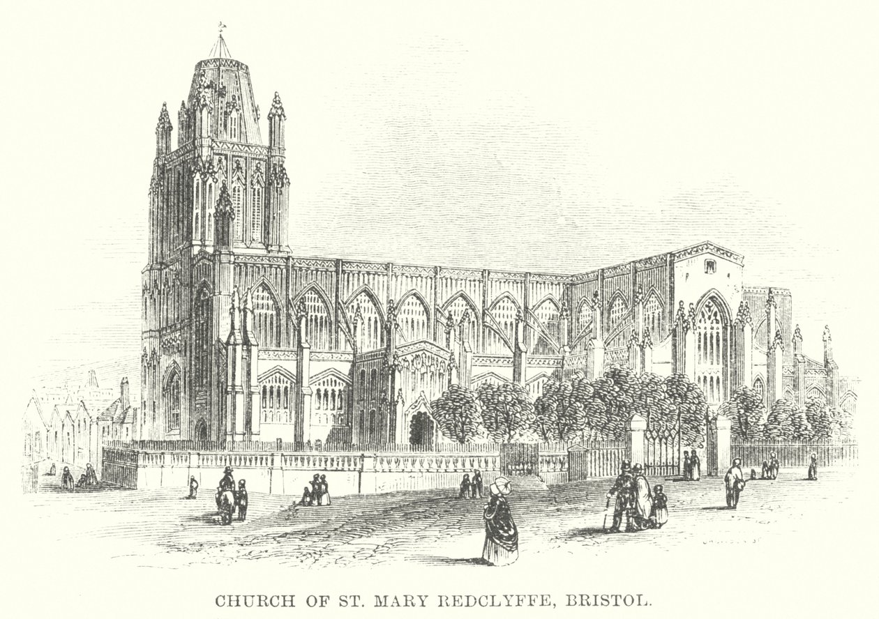 Kyrkan St Mary Redclyffe, Bristol (gravyr) av English School