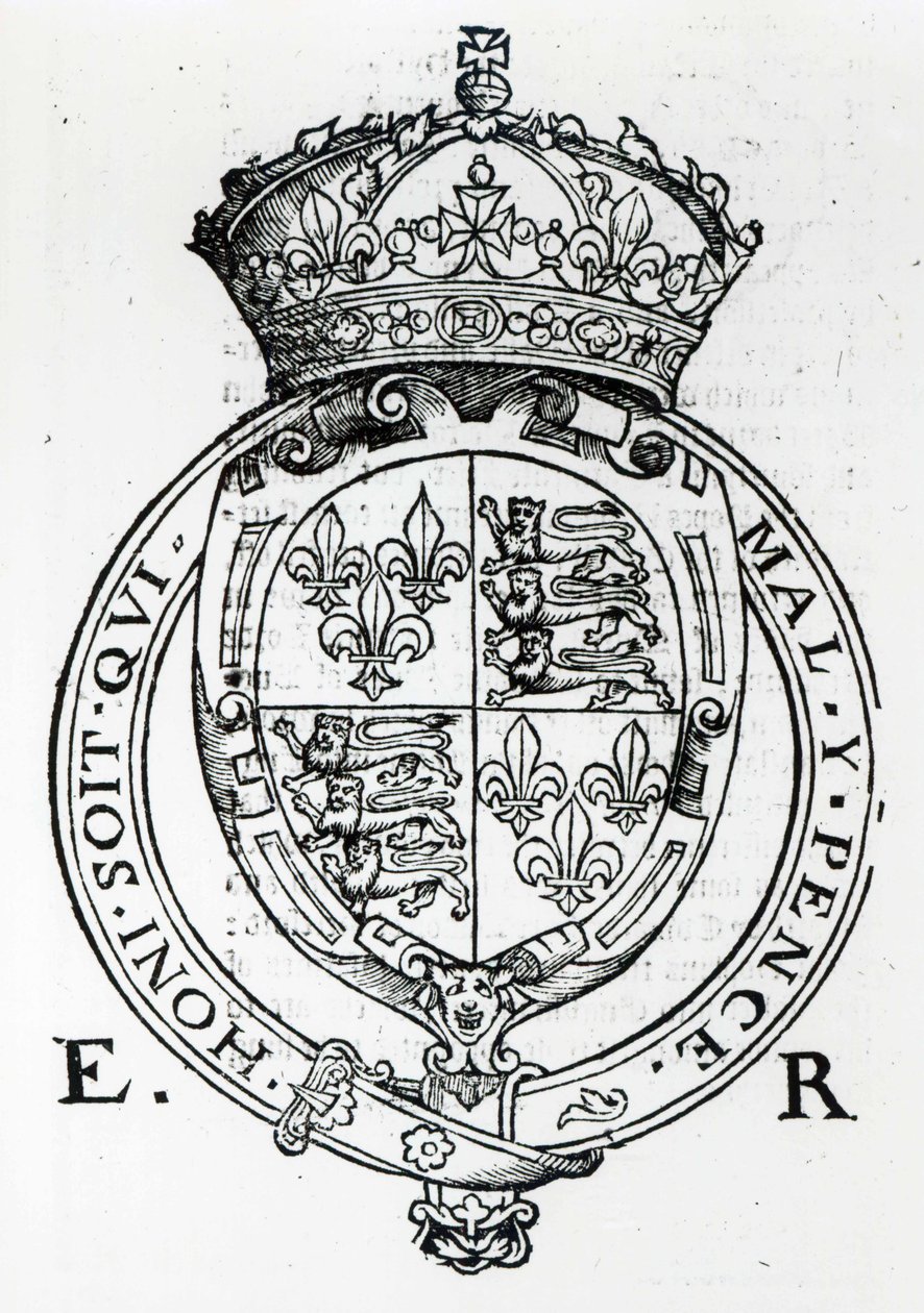 Drottning Elizabeth I:s vapensköld av English School