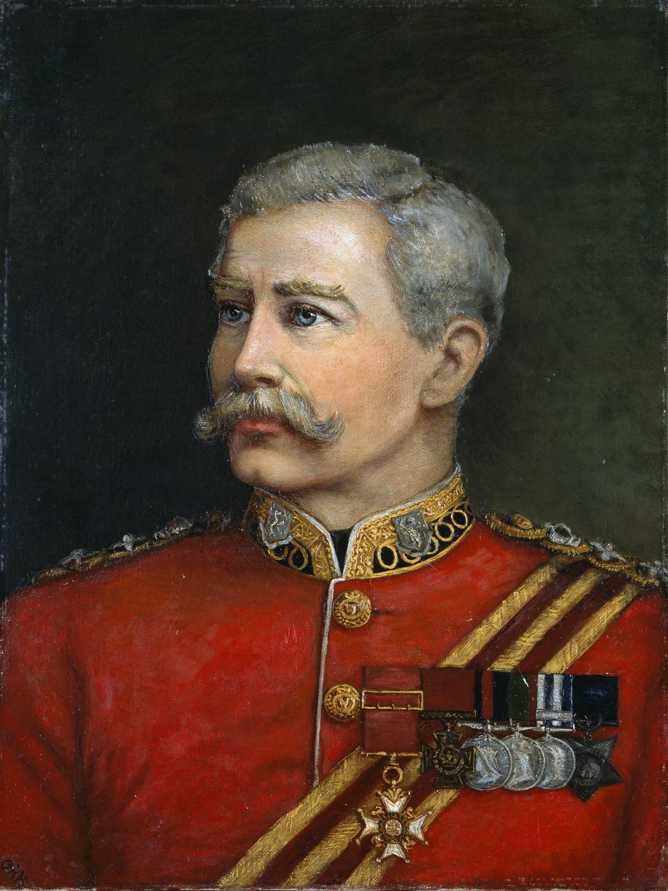 Överste Hugh Shaw VC CB, Royal Irish Regiment, 1885 av English School