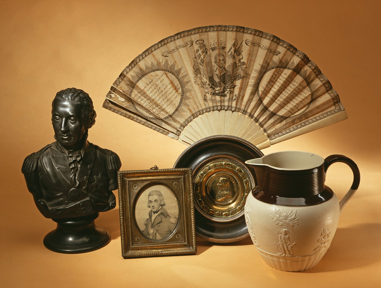Minnesföremål relaterade till amiral Lord Nelson, 1798-c.1830 av English School