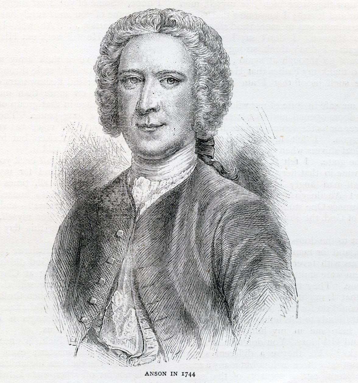Commodore George Anson, 1:e baron Anson (1697-1762), 1744 av English School