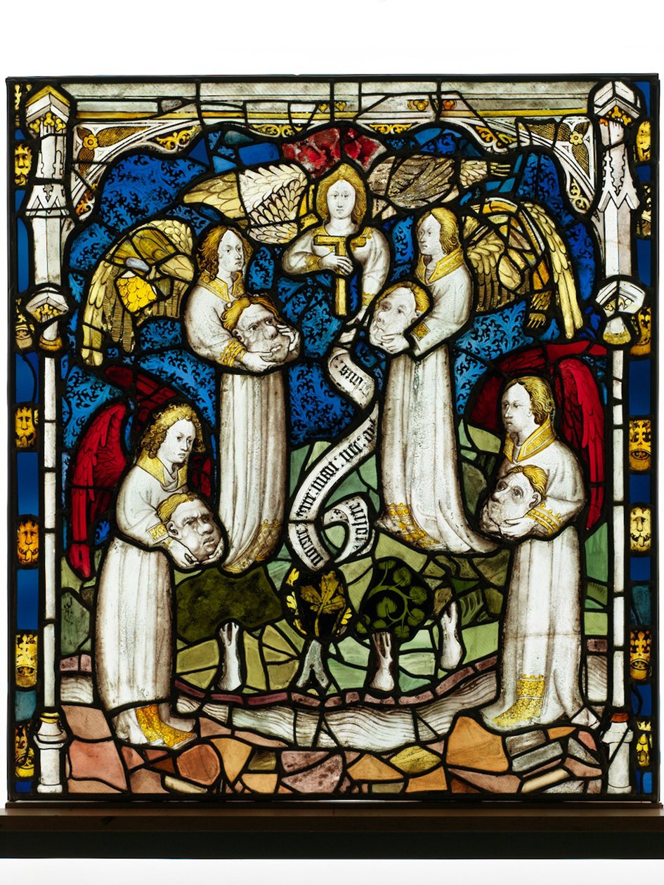 Bevarad panel från Great East Window på York Minster: 