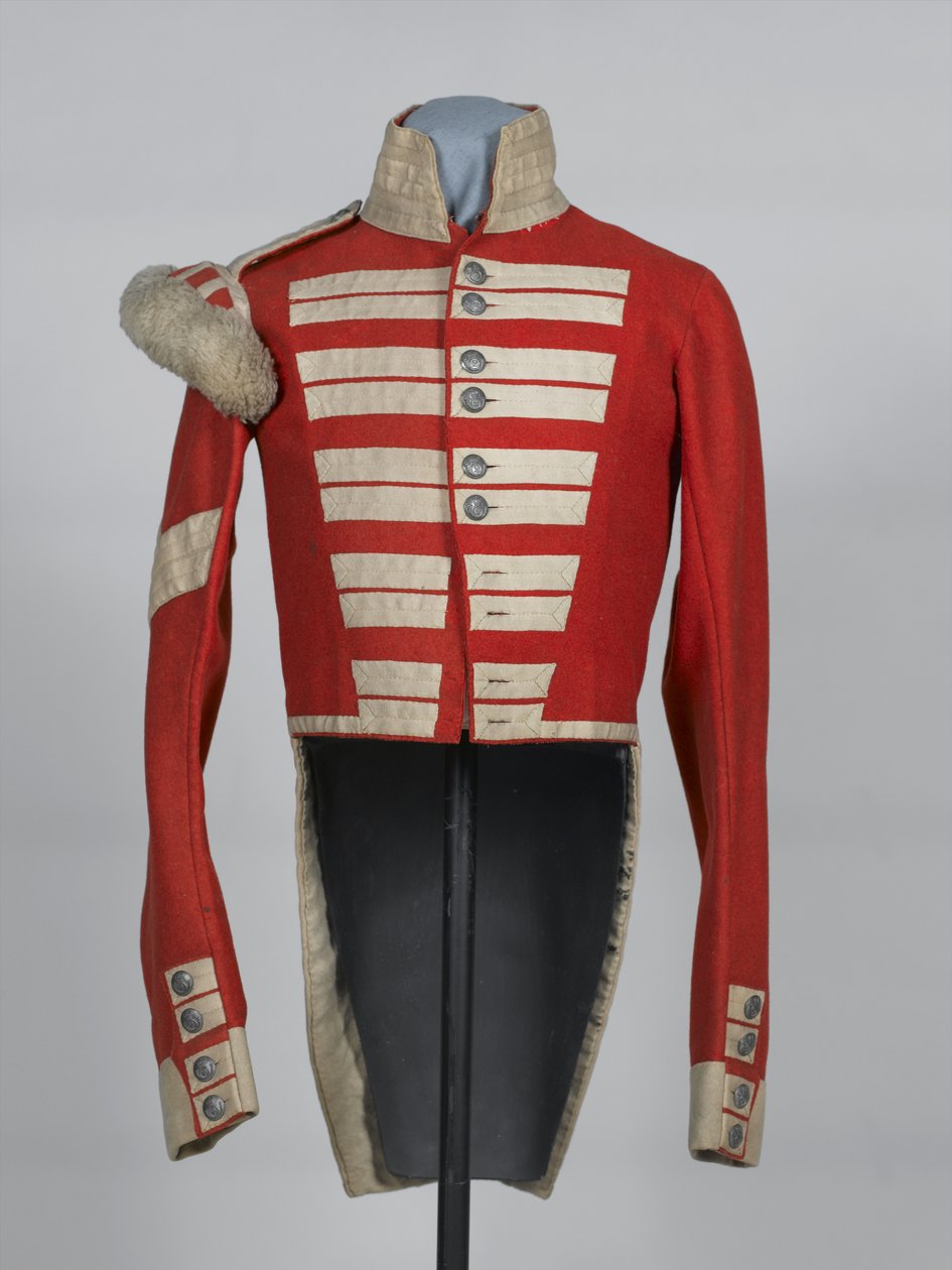 Corporals full dress coatee, 2nd European Regiment, Light, Bombay, ca 1850 av English School