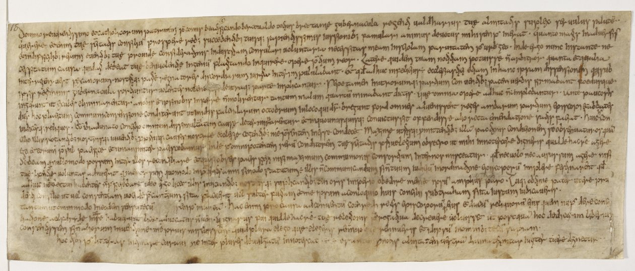 Bomull Augustus ii 18, Wealdhere brev, c.704, tidigaste brev nära av English School