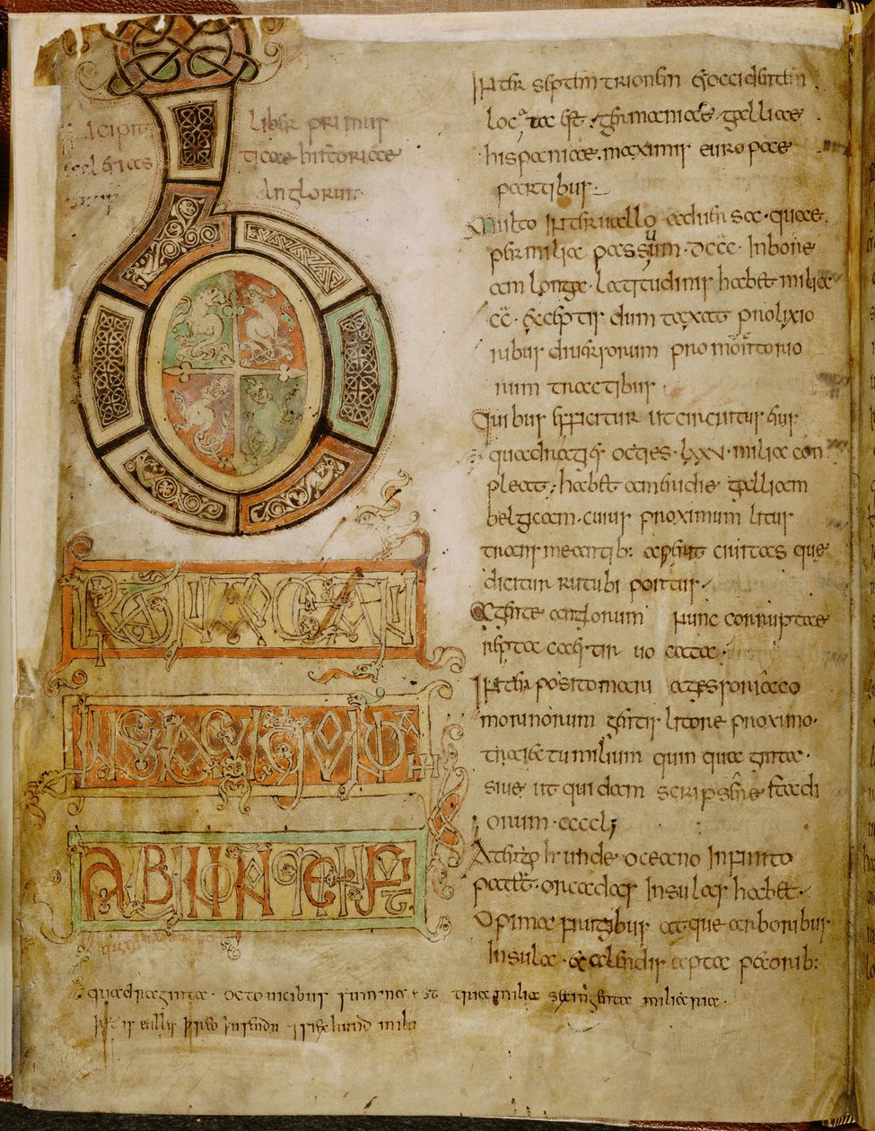 Bomull Tiberius C. II, f.5v Initial 