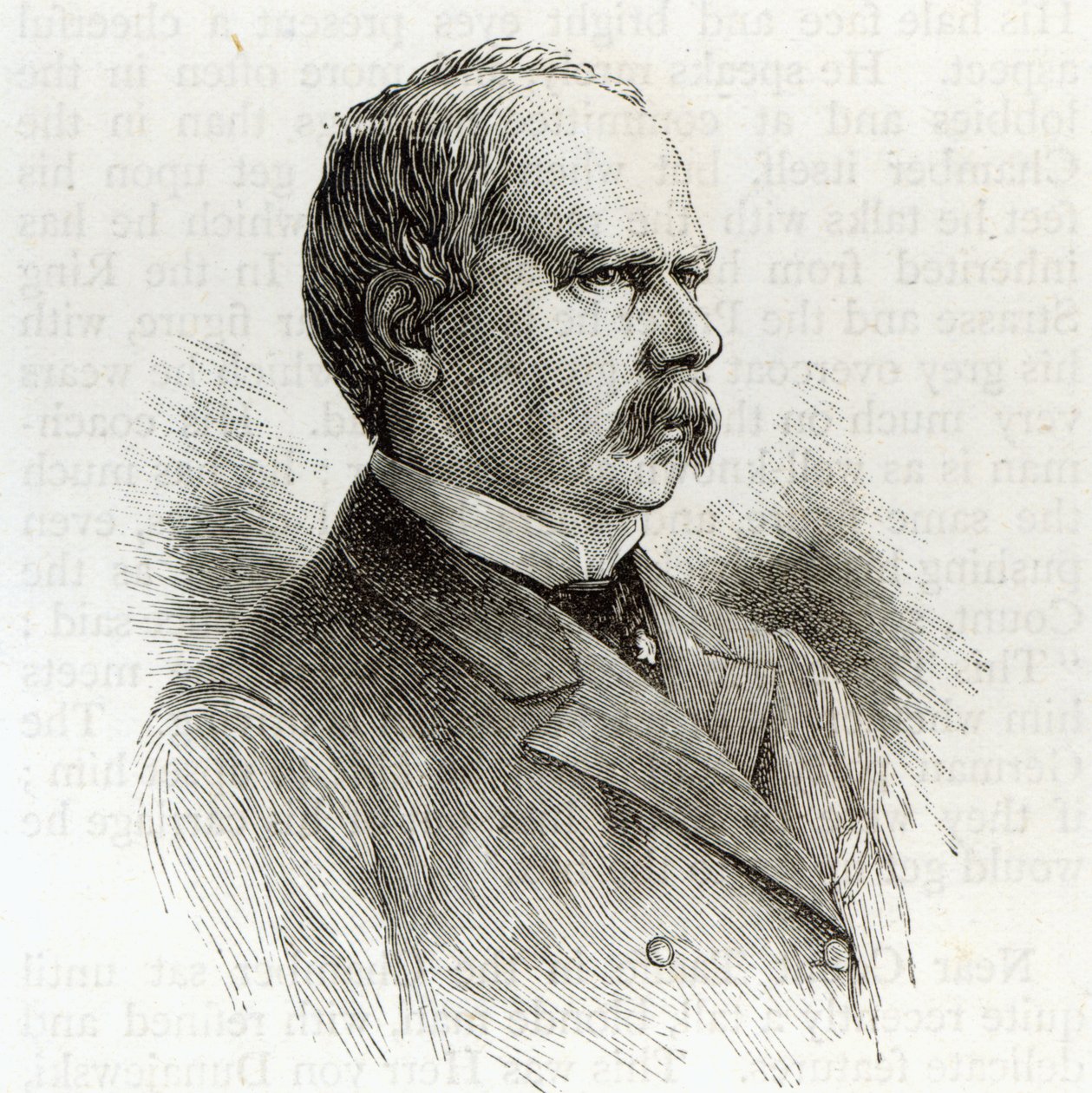 Greve Kalnoky, Österrikes utrikesminister, från "Leisure Hour", 1891 av English School