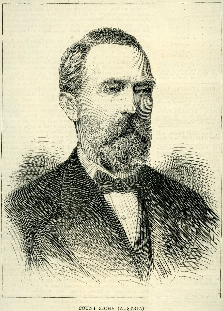 Greve Zichy från den grafiska 1877 av English School