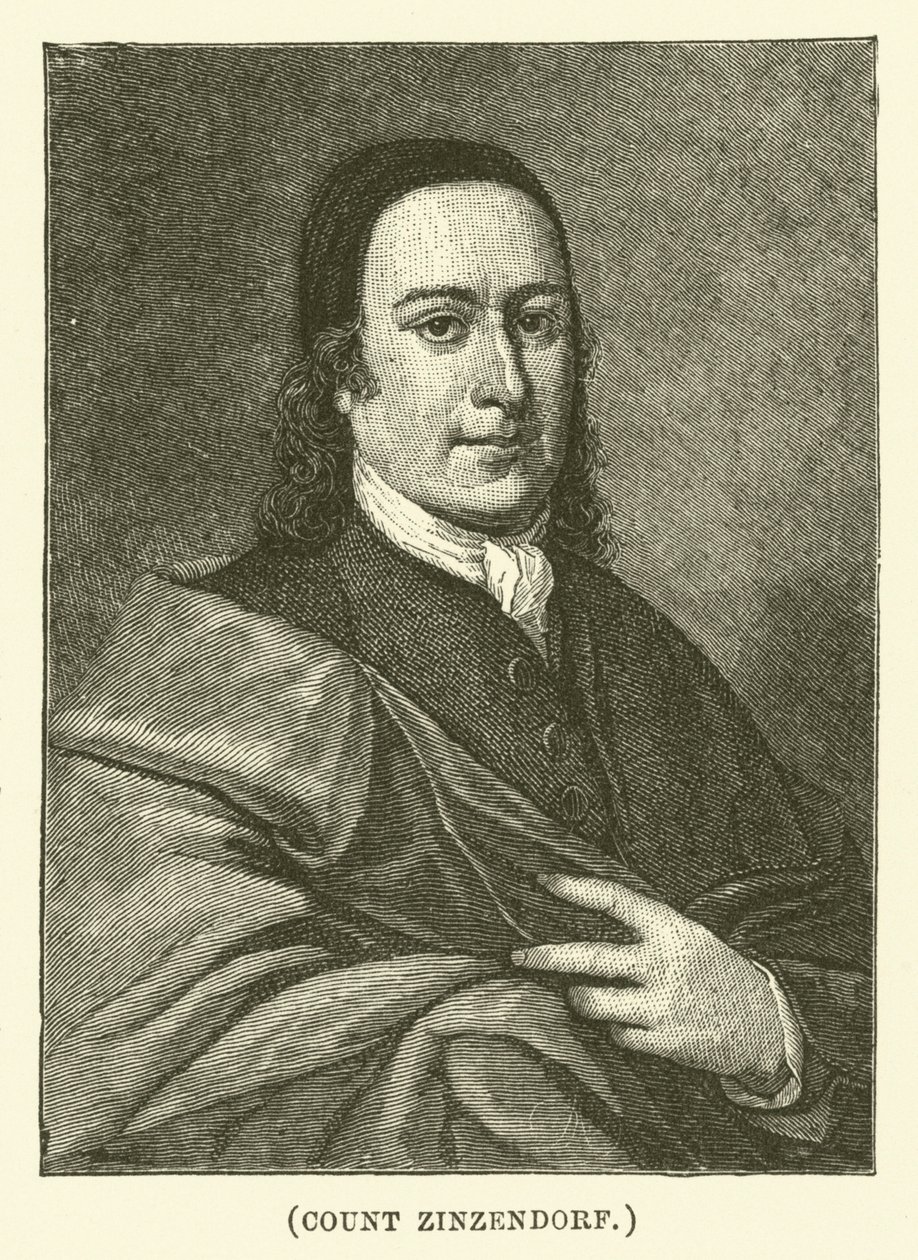 Greve Zinzendorf (gravyr) av English School