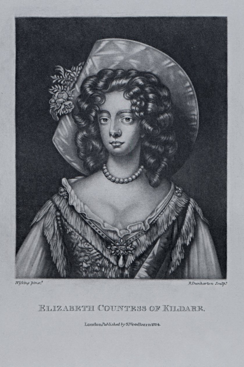 Countess of Kildare, från "Characters Illustrious in British History", av Richard Earlom och Charles Turner, 1815 av English School