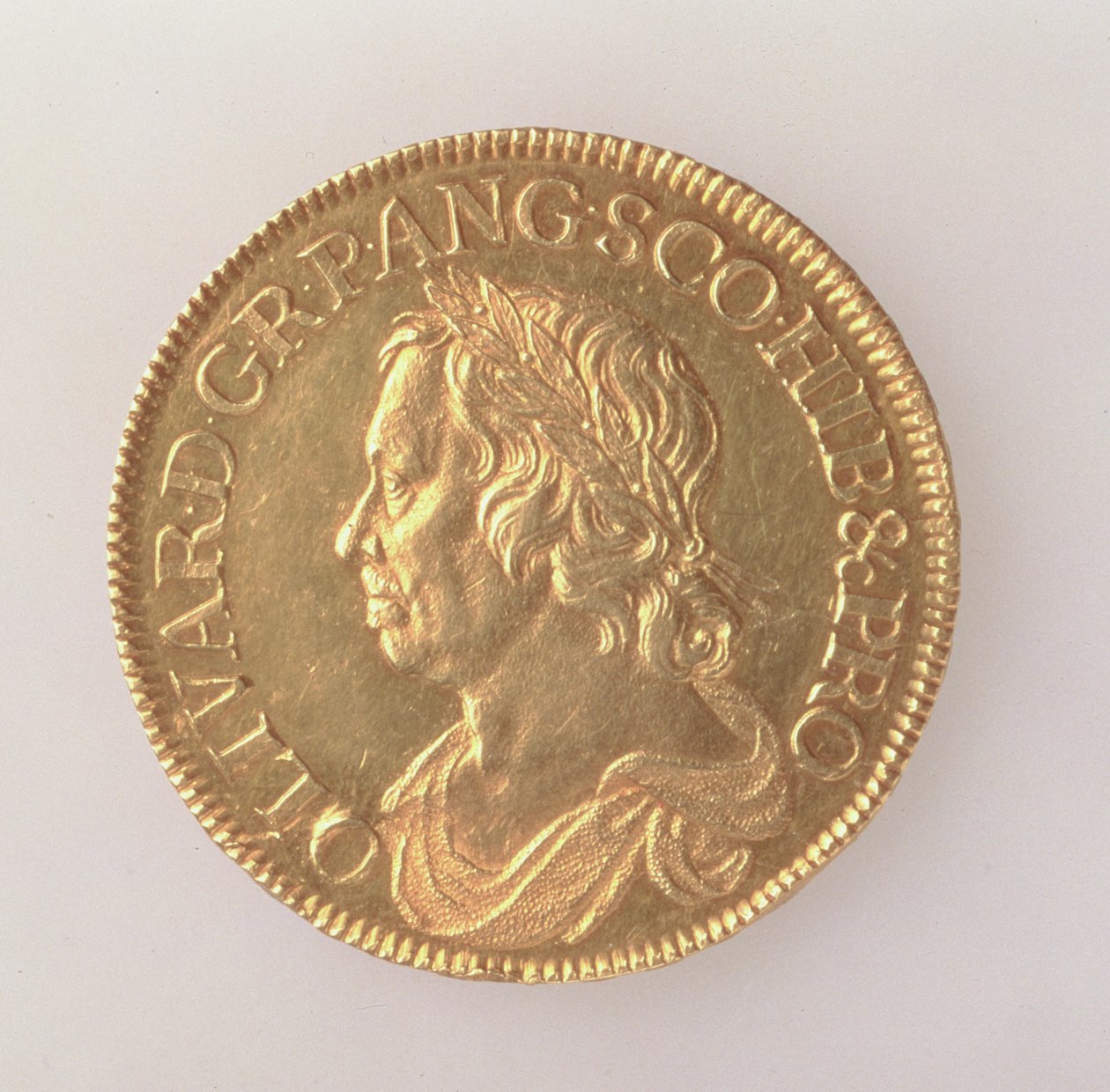 Oliver Cromwells krona (1599-1658), London Mint, 1658 (framsidan) (guld) (för baksidan se 168064) av English School