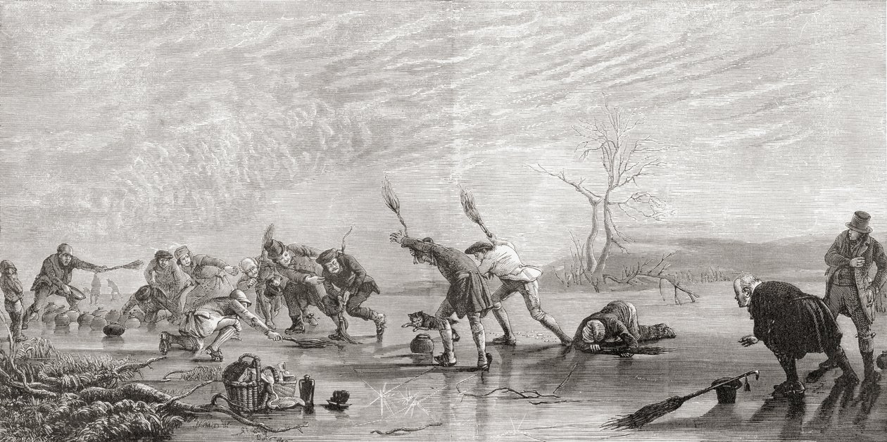 Curling på 1800-talet, från 