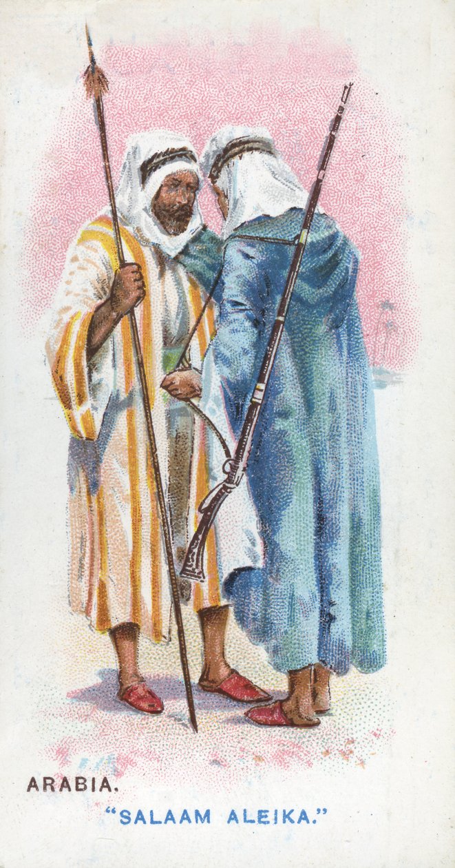 Sedvanlig hälsning i Arabien, 1907 av English School