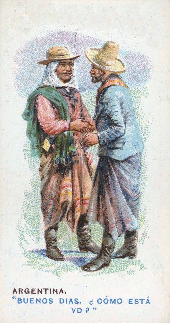 Sedvanlig hälsning i Argentina, 1907 av English School